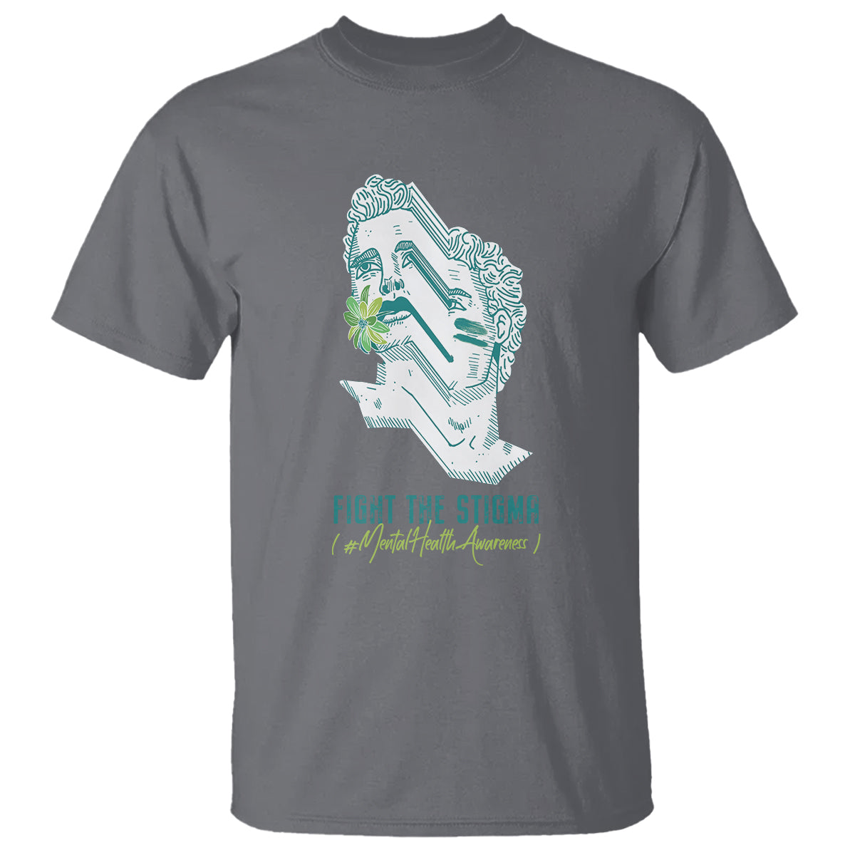 Mental Health Awareness T Shirt Fight The Stigma Aesthetic - Wonder Print Shop