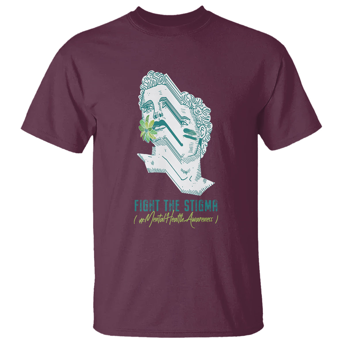 Mental Health Awareness T Shirt Fight The Stigma Aesthetic - Wonder Print Shop