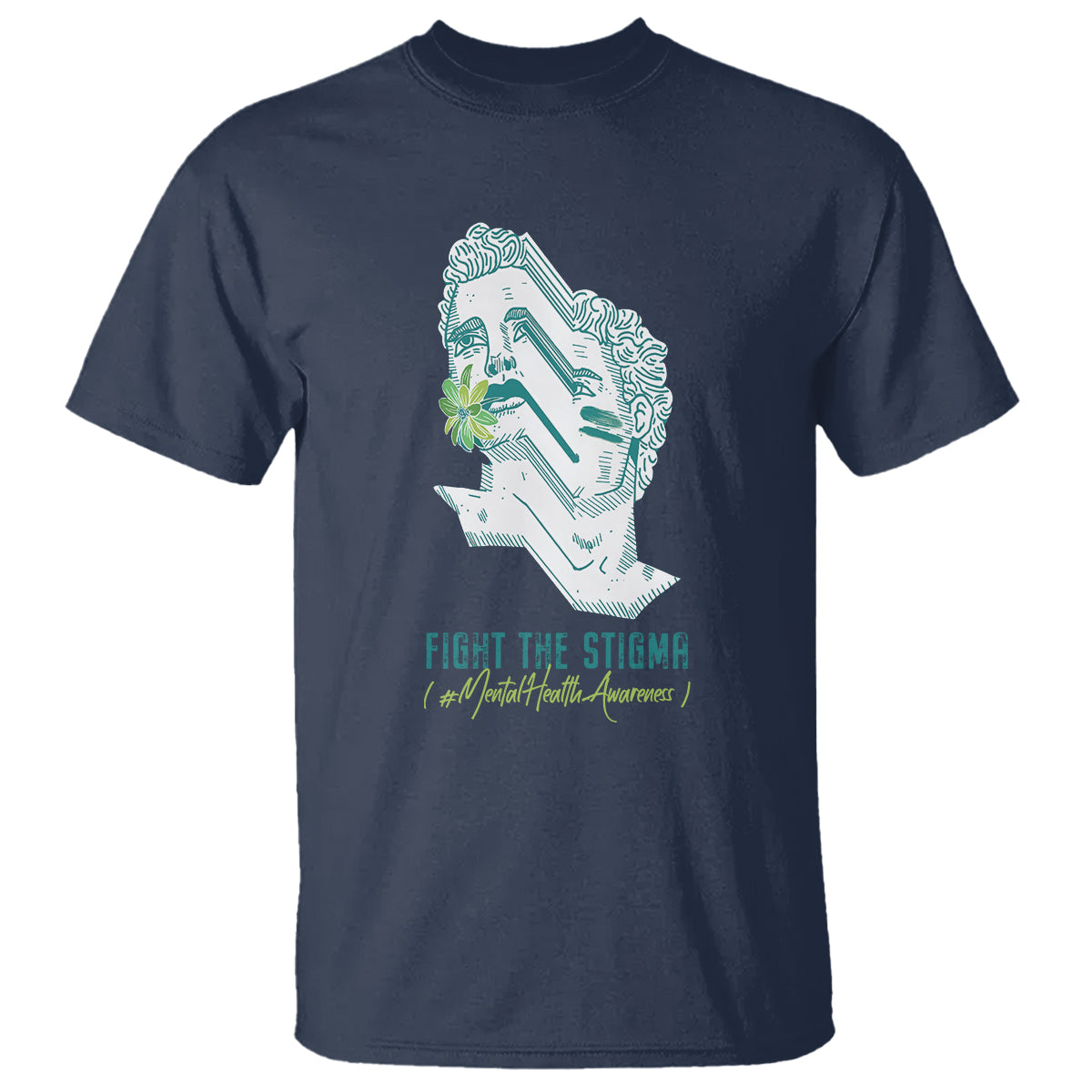Mental Health Awareness T Shirt Fight The Stigma Aesthetic - Wonder Print Shop