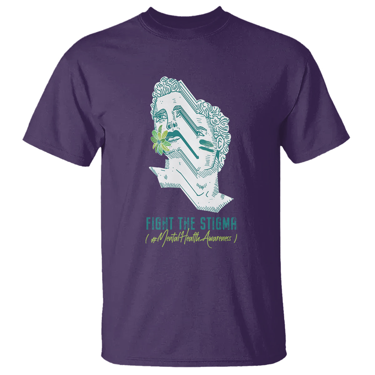 Mental Health Awareness T Shirt Fight The Stigma Aesthetic - Wonder Print Shop
