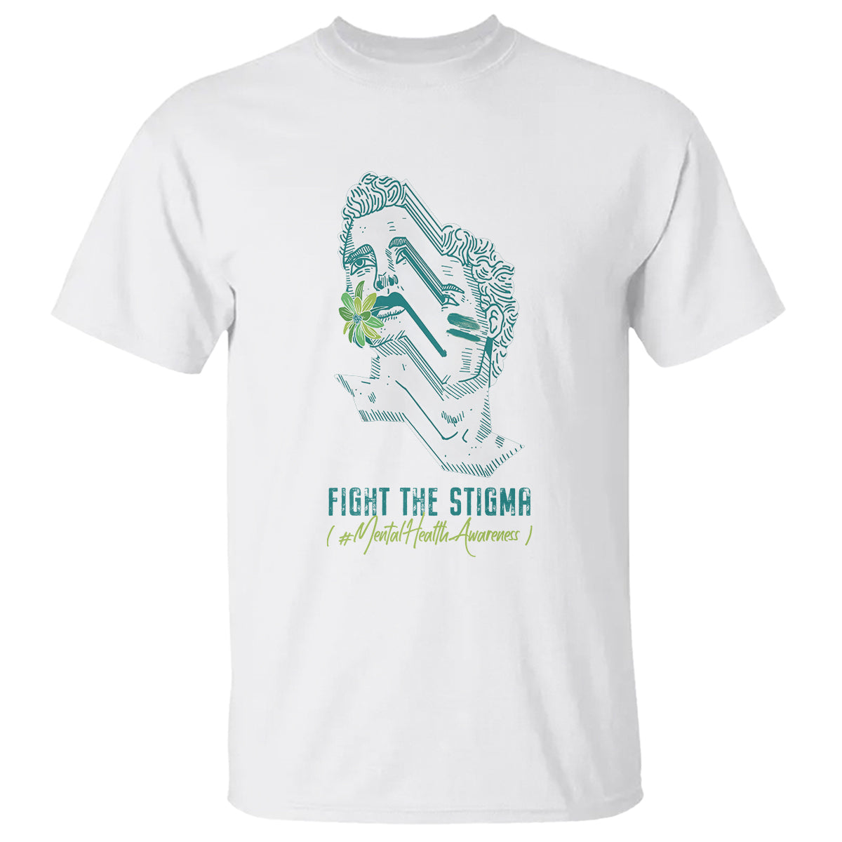 Mental Health Awareness T Shirt Fight The Stigma Aesthetic - Wonder Print Shop