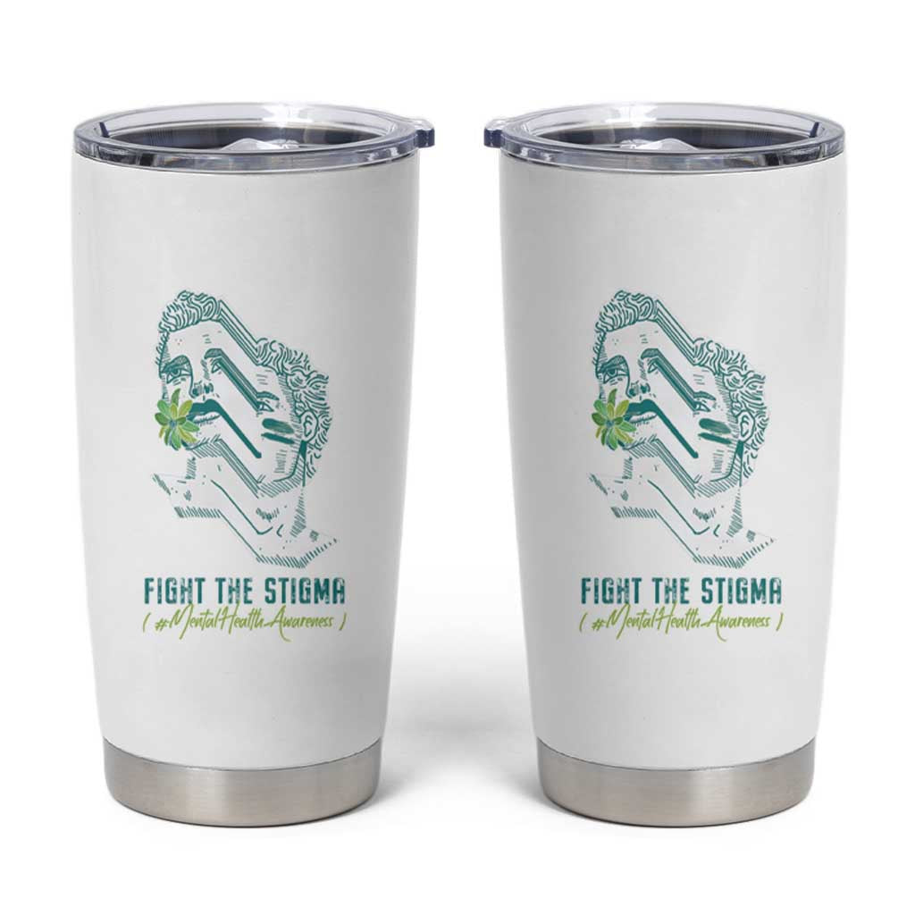 Mental Health Awareness Tumbler Cup Fight The Stigma Aesthetic