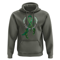 Mental Health Awareness Hoodie Fight The Stigma Butterfly Green Ribbon - Wonder Print Shop