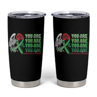 Mental Health Awareness Tumbler Cup You Are Worthy Loved Needed Enough Typoghaphy