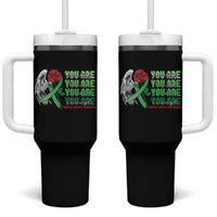 Mental Health Awareness Tumbler With Handle You Are Worthy Loved Needed Enough Typoghaphy