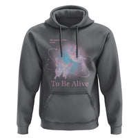 Motivational Mental Health Hoodie The Meaning Of Life Is Just To Be Alive Butterfly - Wonder Print Shop