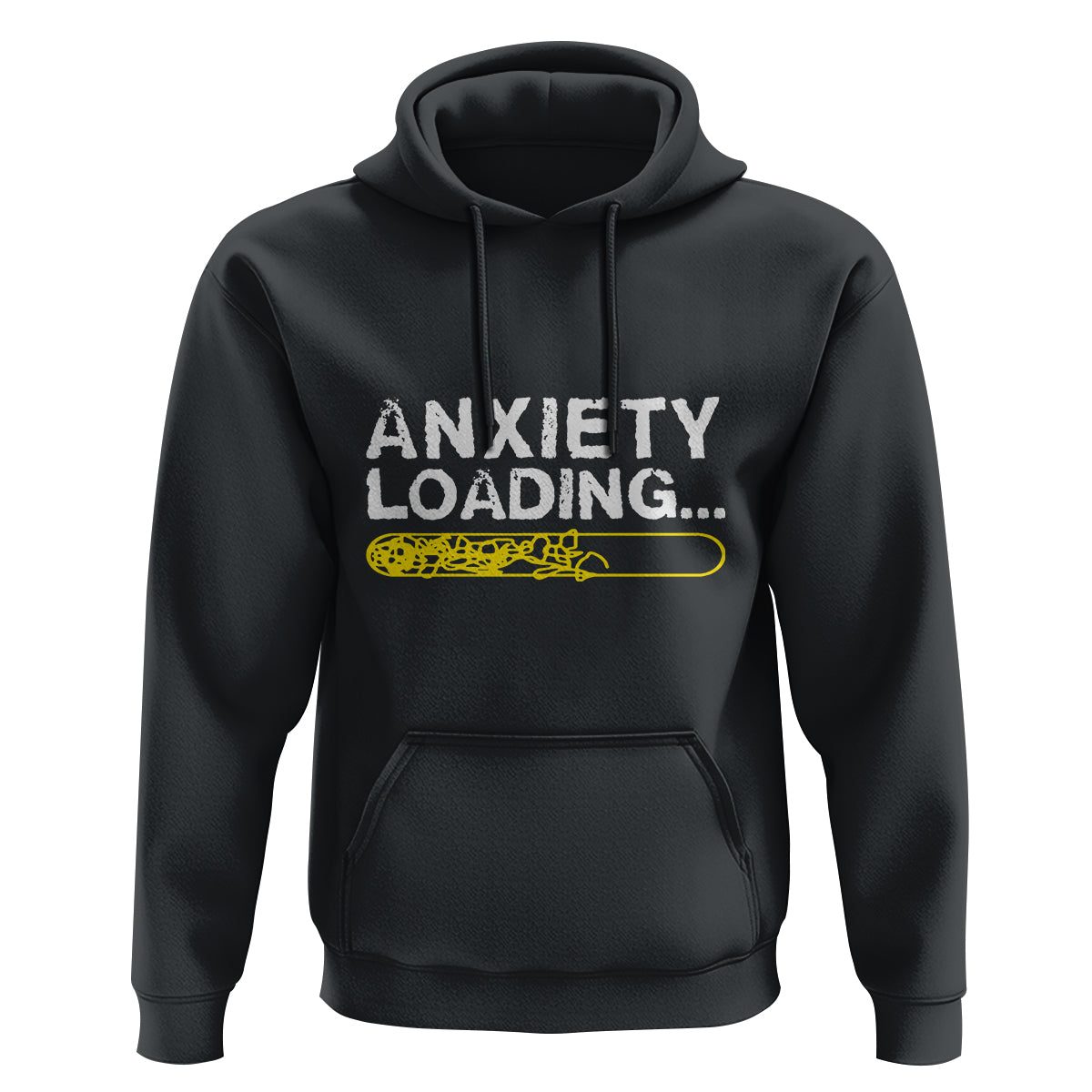 Mental Health Awareness Anxiety Loading Hoodie - Wonder Print Shop