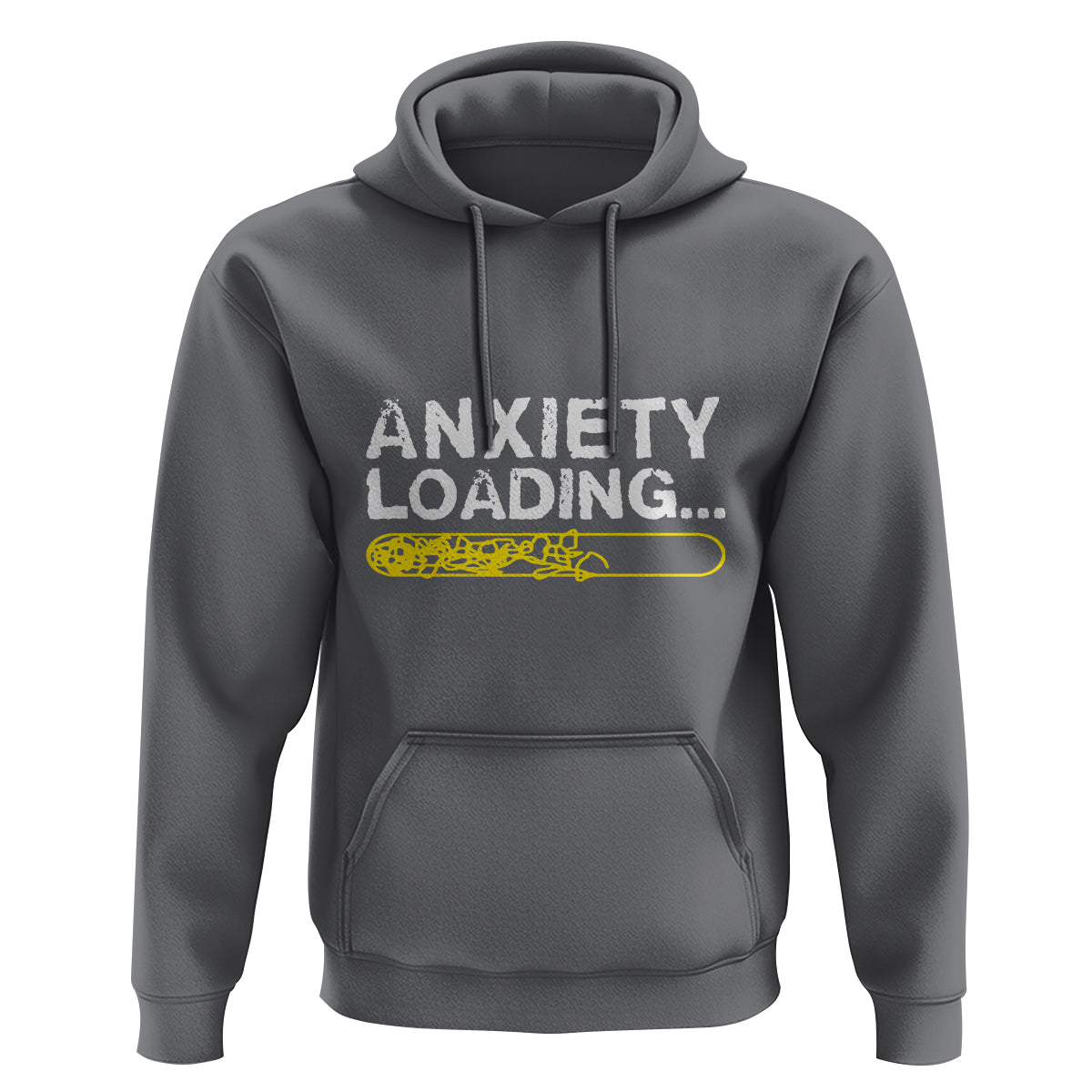 Mental Health Awareness Anxiety Loading Hoodie - Wonder Print Shop