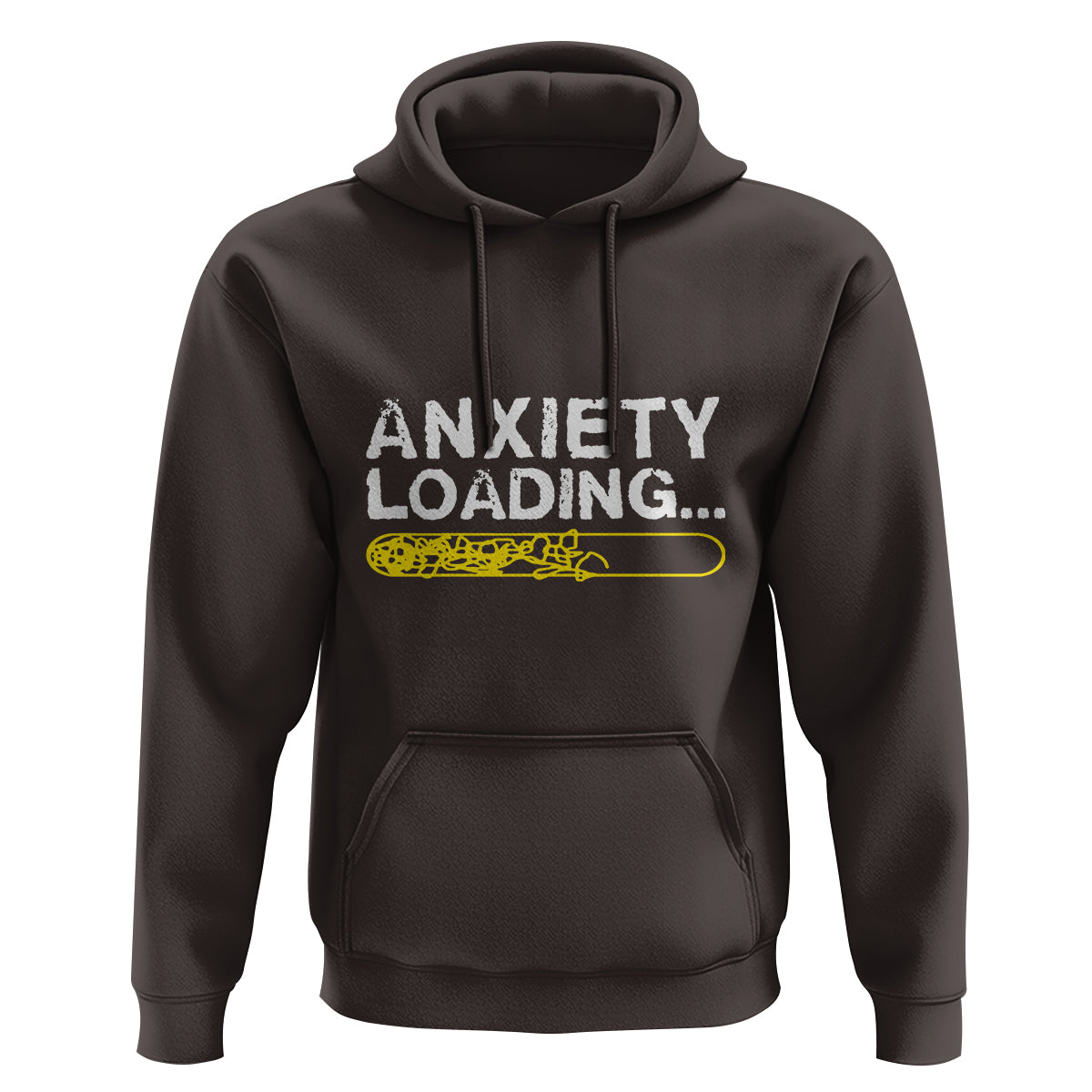Mental Health Awareness Anxiety Loading Hoodie - Wonder Print Shop