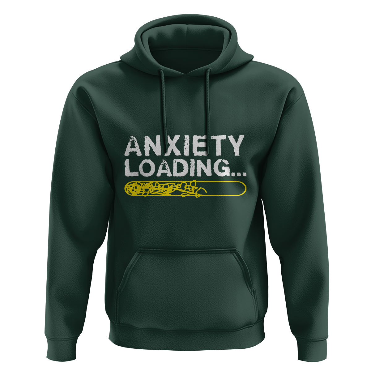 Mental Health Awareness Anxiety Loading Hoodie - Wonder Print Shop