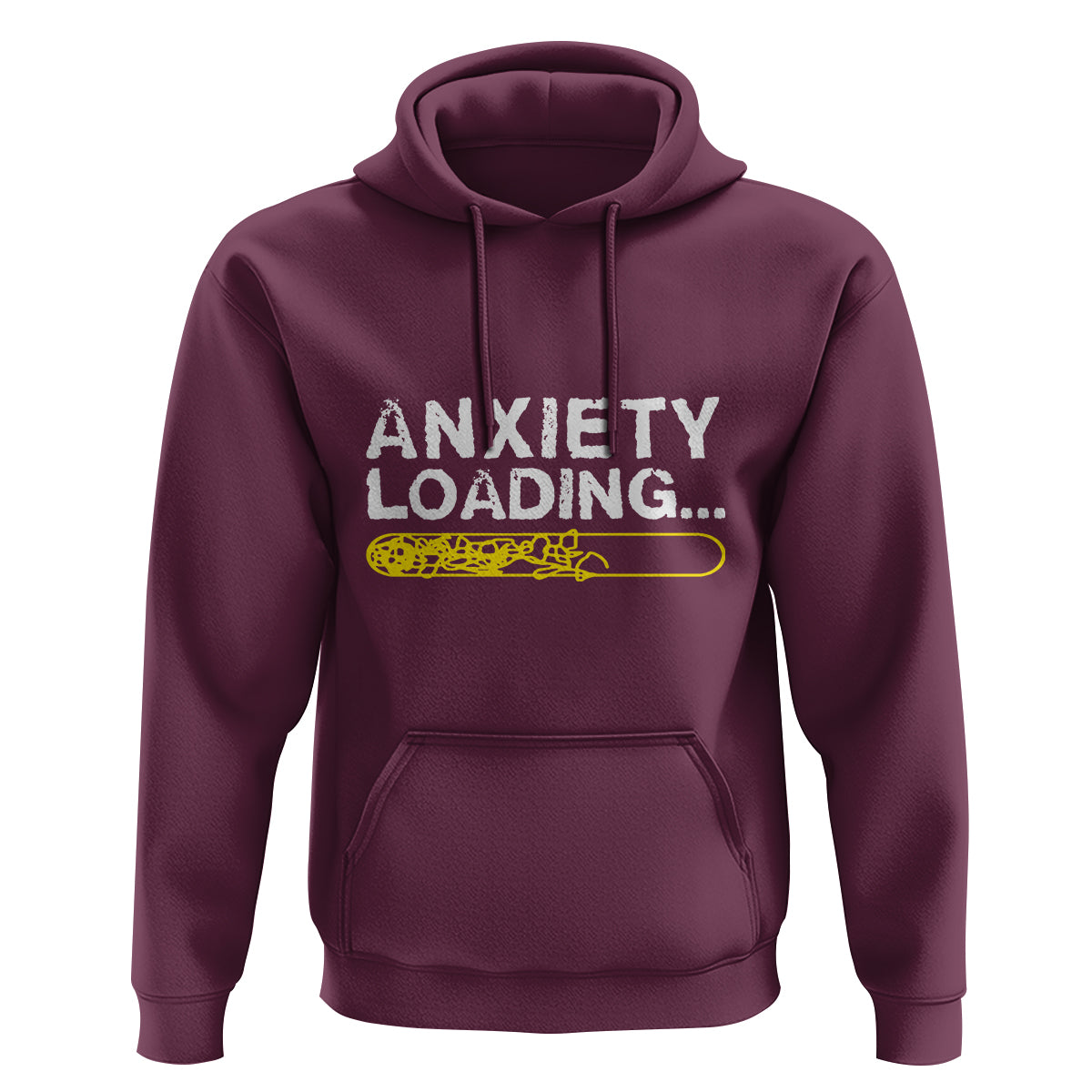 Mental Health Awareness Anxiety Loading Hoodie - Wonder Print Shop