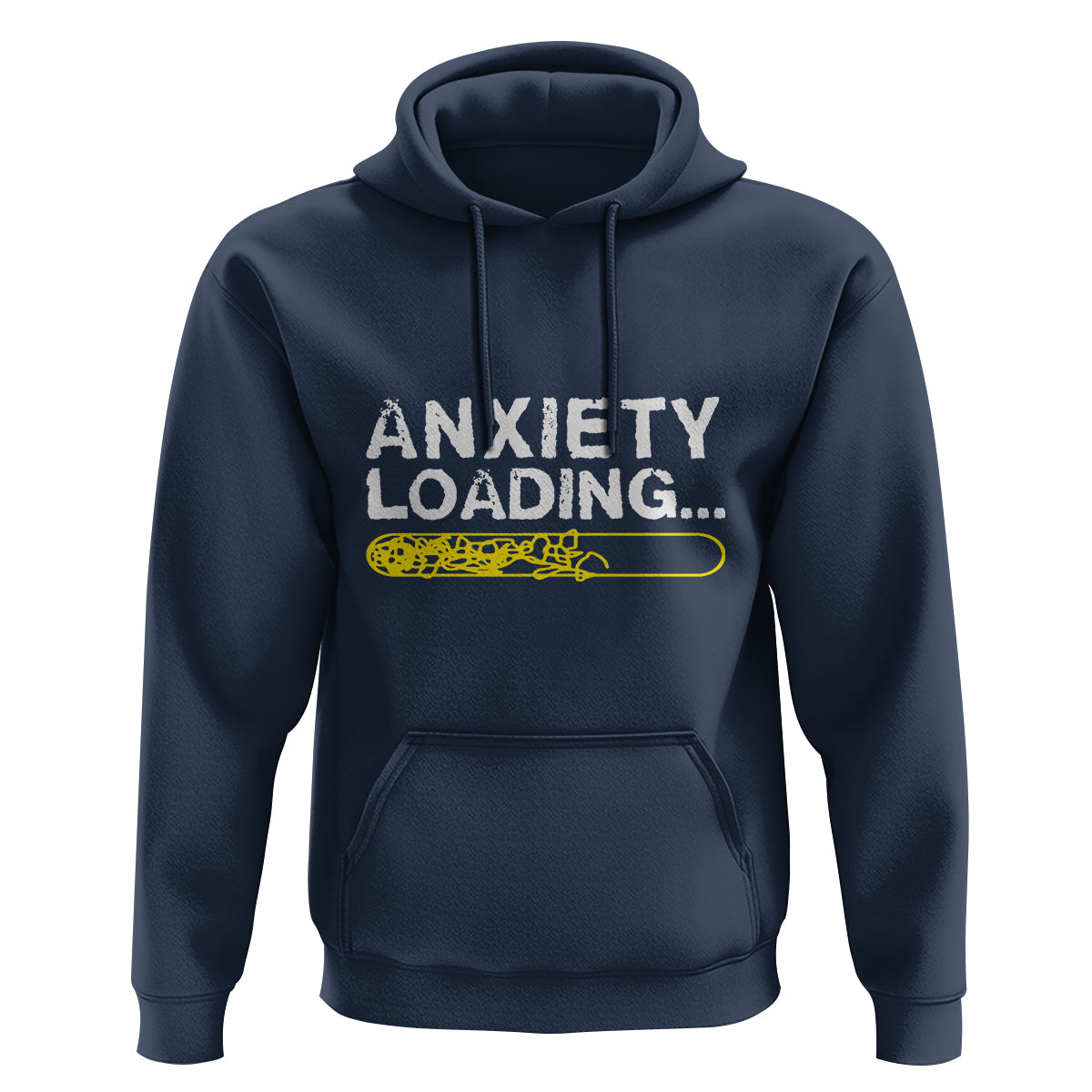Mental Health Awareness Anxiety Loading Hoodie - Wonder Print Shop