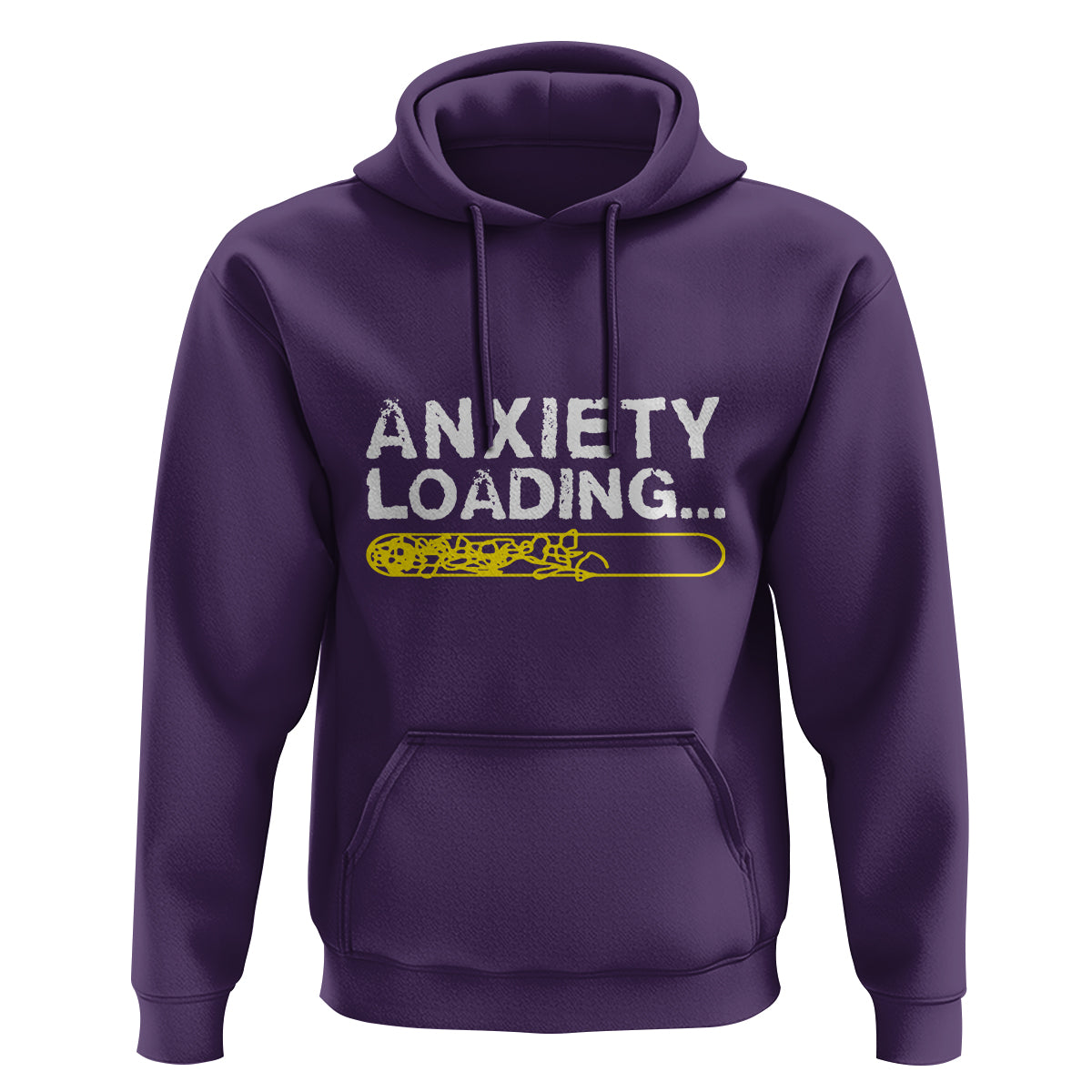 Mental Health Awareness Anxiety Loading Hoodie - Wonder Print Shop