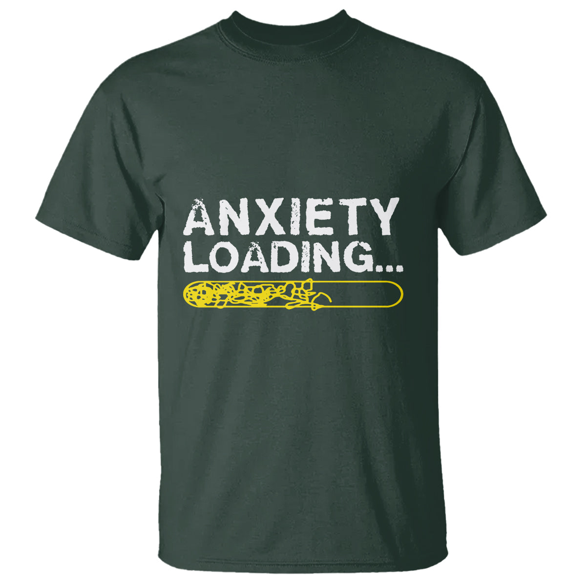 Mental Health Awareness Anxiety Loading T Shirt - Wonder Print Shop