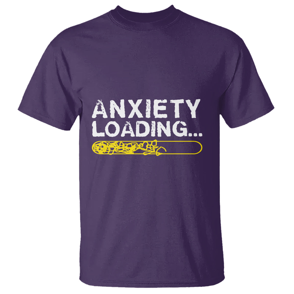 Mental Health Awareness Anxiety Loading T Shirt - Wonder Print Shop