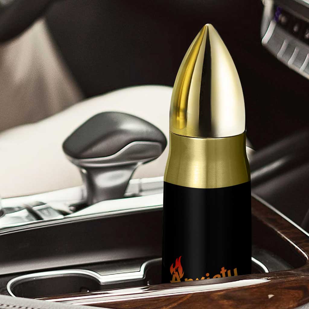 Mental Health Awareness Bullet Tumbler Anxiety Is My Cardio Burn Calories