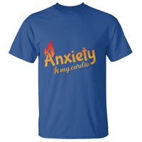 Mental Health Awareness T Shirt Anxiety Is My Cardio Burn Calories - Wonder Print Shop