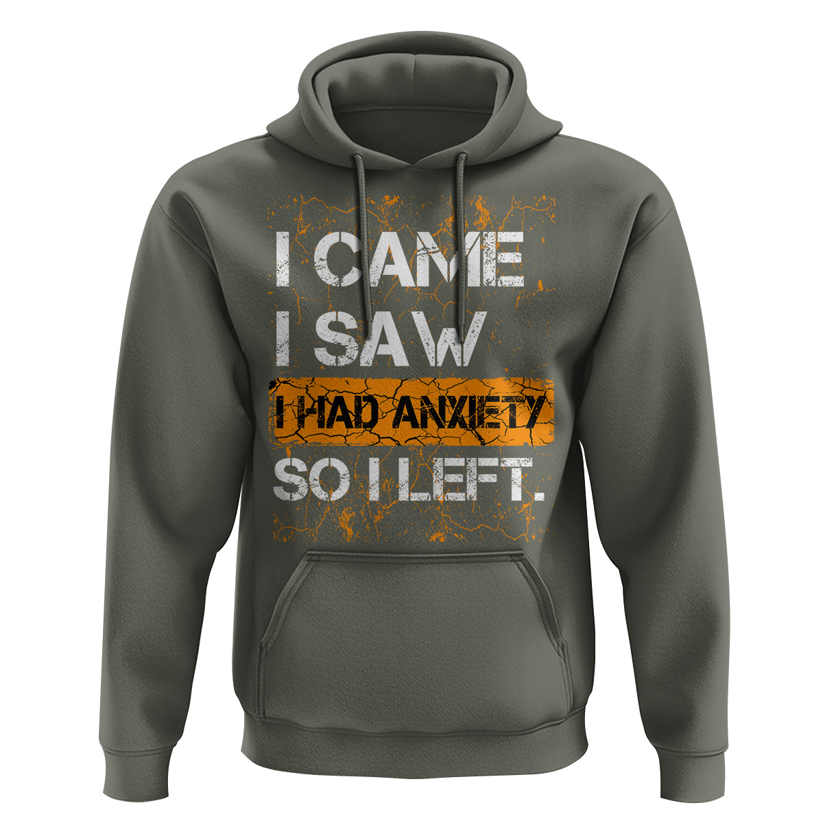 Introvert Hoodie I Came I Saw I Had Anxiety So I Left - Wonder Print Shop