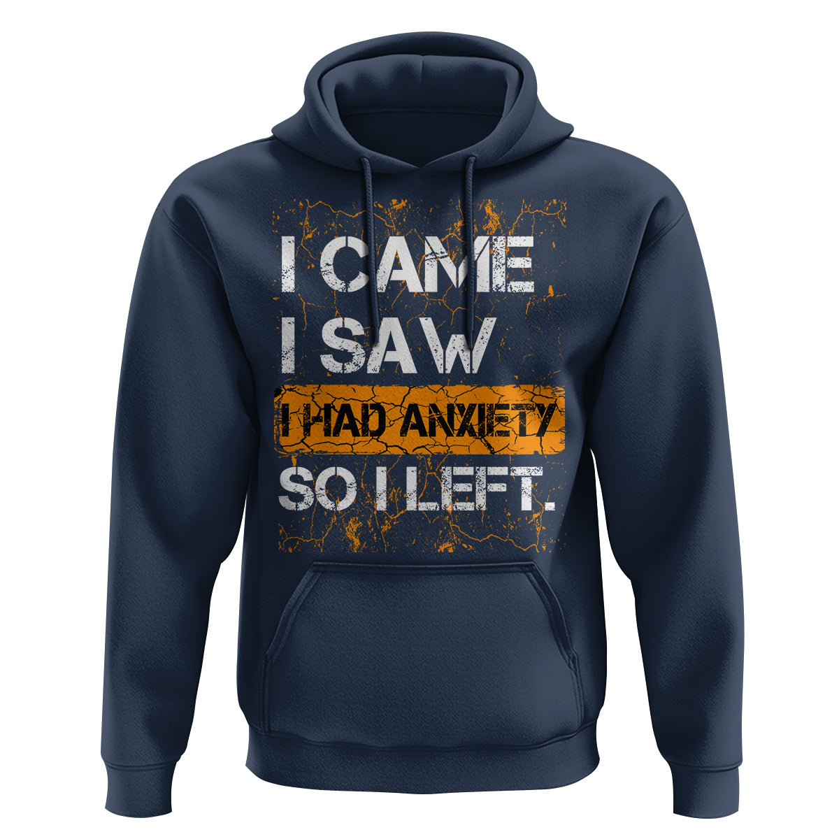 Introvert Hoodie I Came I Saw I Had Anxiety So I Left - Wonder Print Shop