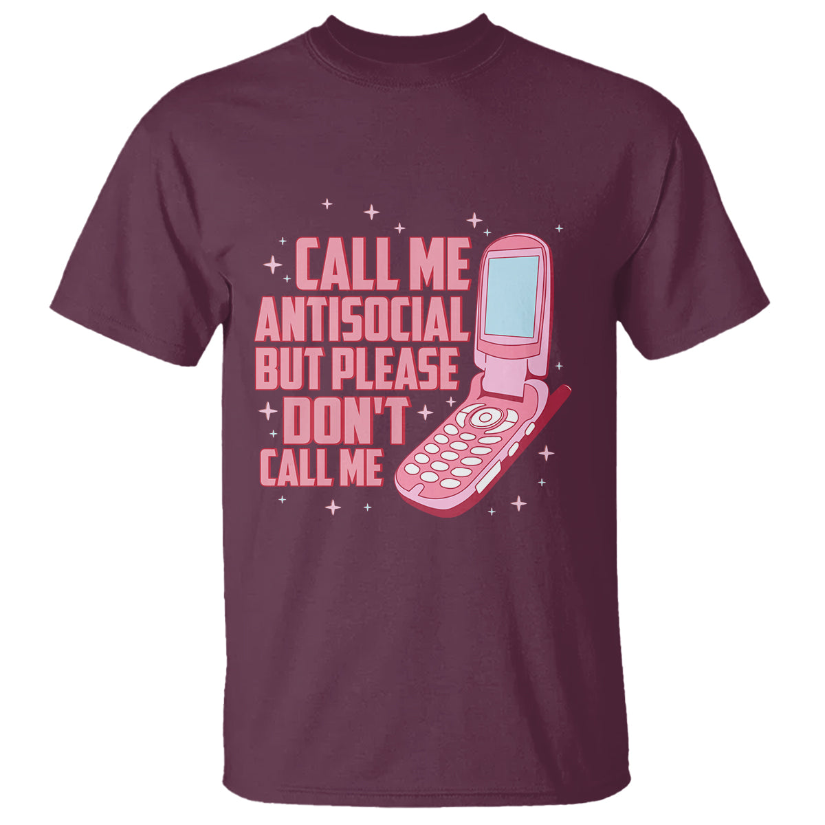 Introvert T Shirt Call Me Antisocial But Please Don't Call Me - Wonder Print Shop