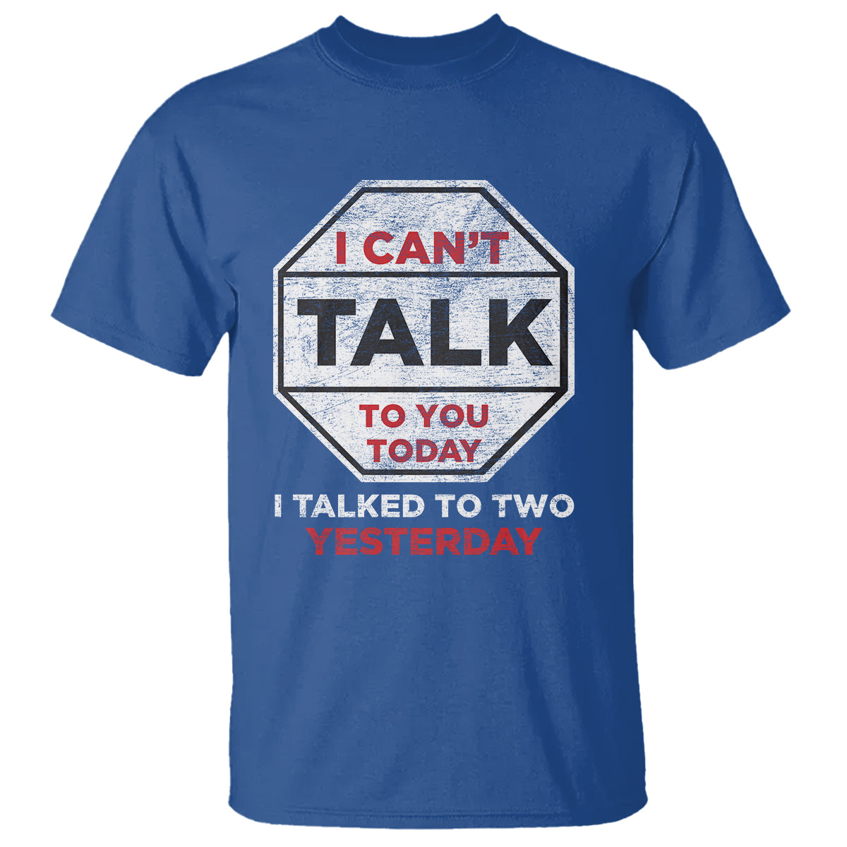 Anti Social T Shirt Can't Talk To You Today I Talked To Two People Yesterday Introvert - Wonder Print Shop