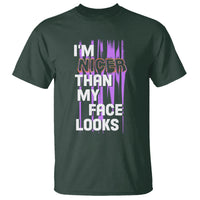 Introvert T Shirt I'm Nicer Than My Face Looks - Wonder Print Shop