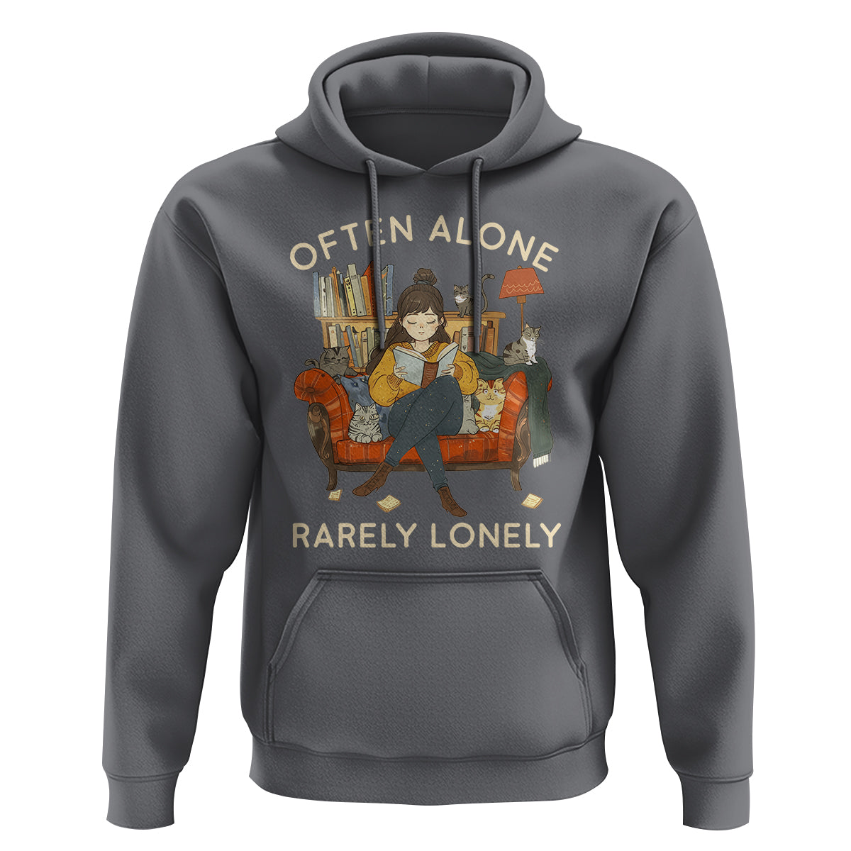 Introvert Hoodie Often Alone Rarely Lonely - Wonder Print Shop