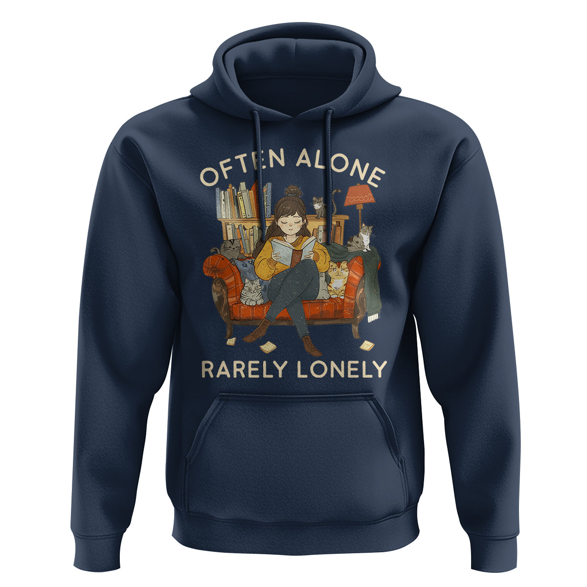 Introvert Hoodie Often Alone Rarely Lonely - Wonder Print Shop