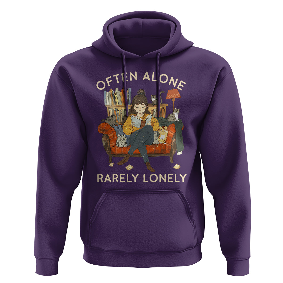 Introvert Hoodie Often Alone Rarely Lonely - Wonder Print Shop