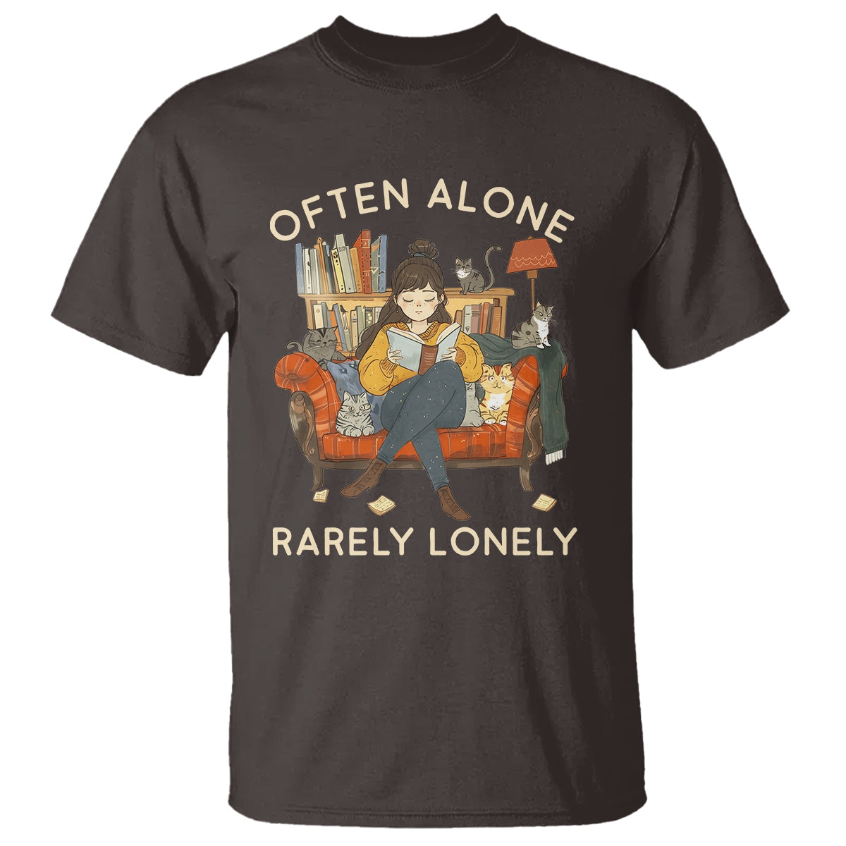 Introvert T Shirt Often Alone Rarely Lonely - Wonder Print Shop