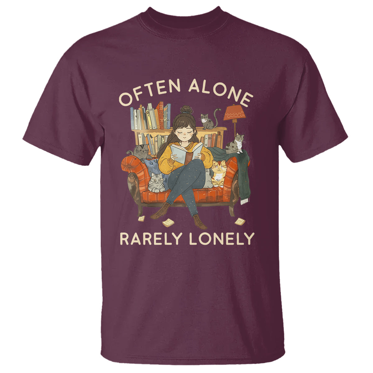 Introvert T Shirt Often Alone Rarely Lonely - Wonder Print Shop
