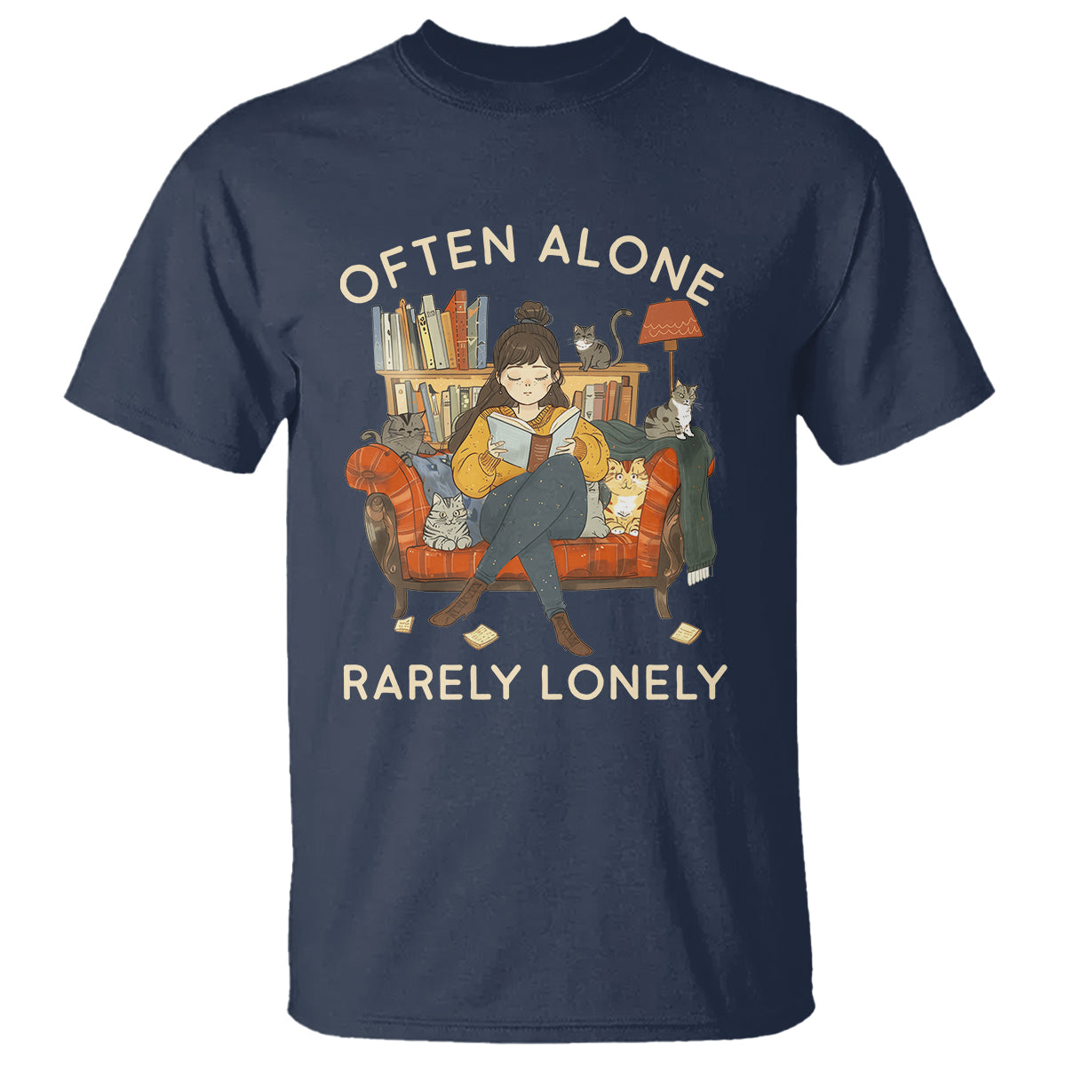 Introvert T Shirt Often Alone Rarely Lonely - Wonder Print Shop