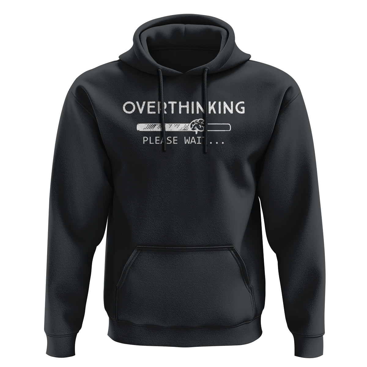 Overthinking Loading Please Wait Hoodie - Wonder Print Shop