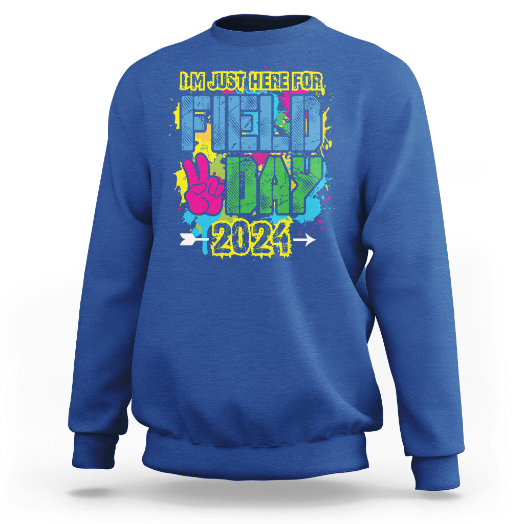 I'm Just Here For Field Day 2024 Sweatshirt - Wonder Print Shop