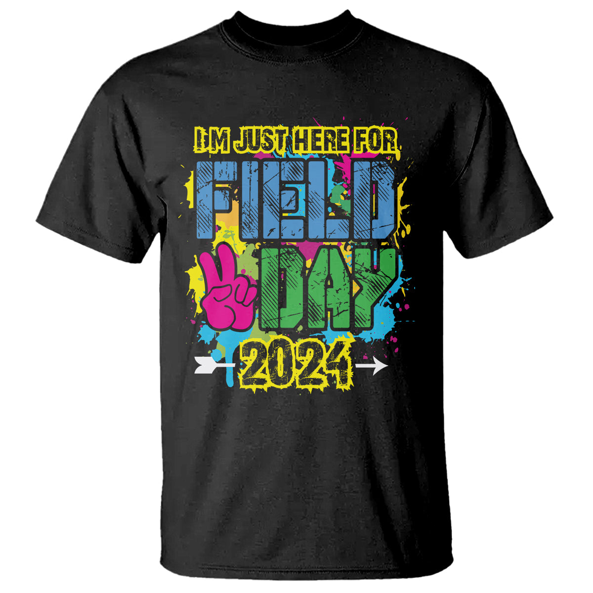 I'm Just Here For Field Day 2024 T Shirt - Wonder Print Shop