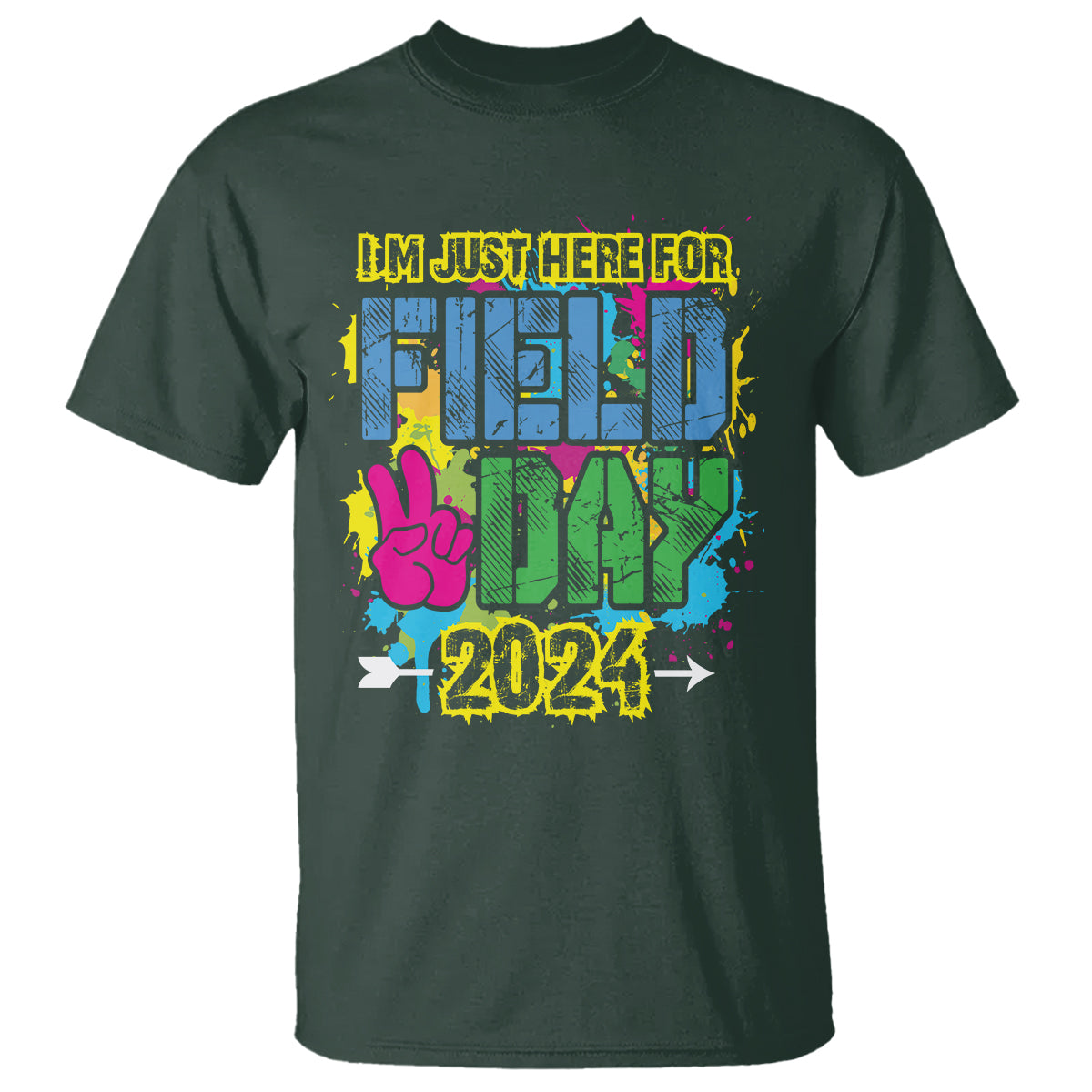 I'm Just Here For Field Day 2024 T Shirt - Wonder Print Shop