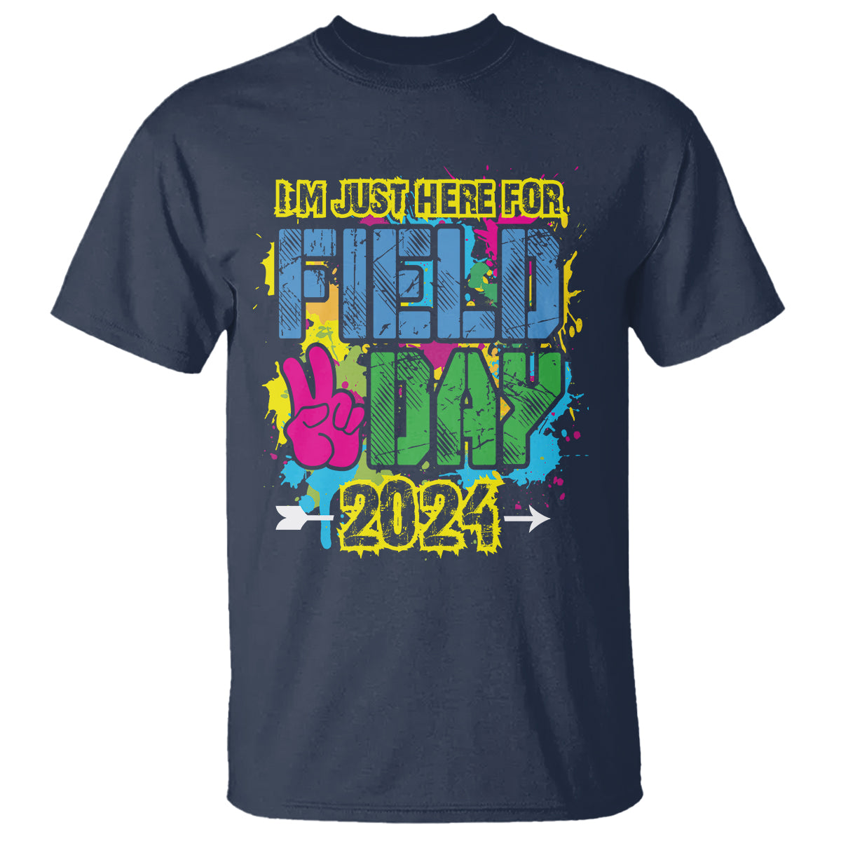 I'm Just Here For Field Day 2024 T Shirt - Wonder Print Shop