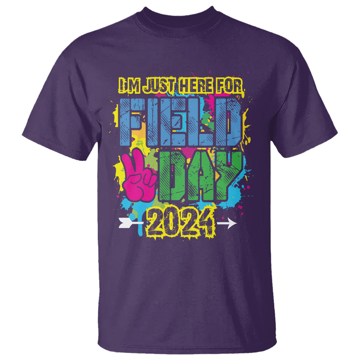 I'm Just Here For Field Day 2024 T Shirt - Wonder Print Shop