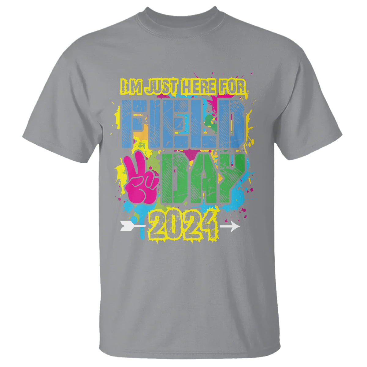 I'm Just Here For Field Day 2024 T Shirt - Wonder Print Shop