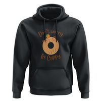 Capybara Lover Hoodie Don't Worry Be Cappy Funny Cute Donut Lover - Wonder Print Shop