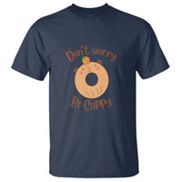 Capybara Lover T Shirt Don't Worry Be Cappy Funny Cute Donut Lover - Wonder Print Shop