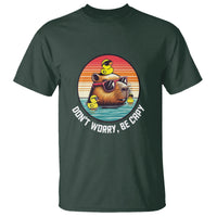 Capybara Lover T Shirt Don't Worry Be Capy Retro - Wonder Print Shop