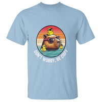 Capybara Lover T Shirt Don't Worry Be Capy Retro - Wonder Print Shop