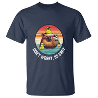 Capybara Lover T Shirt Don't Worry Be Capy Retro - Wonder Print Shop