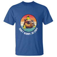Capybara Lover T Shirt Don't Worry Be Capy Retro - Wonder Print Shop