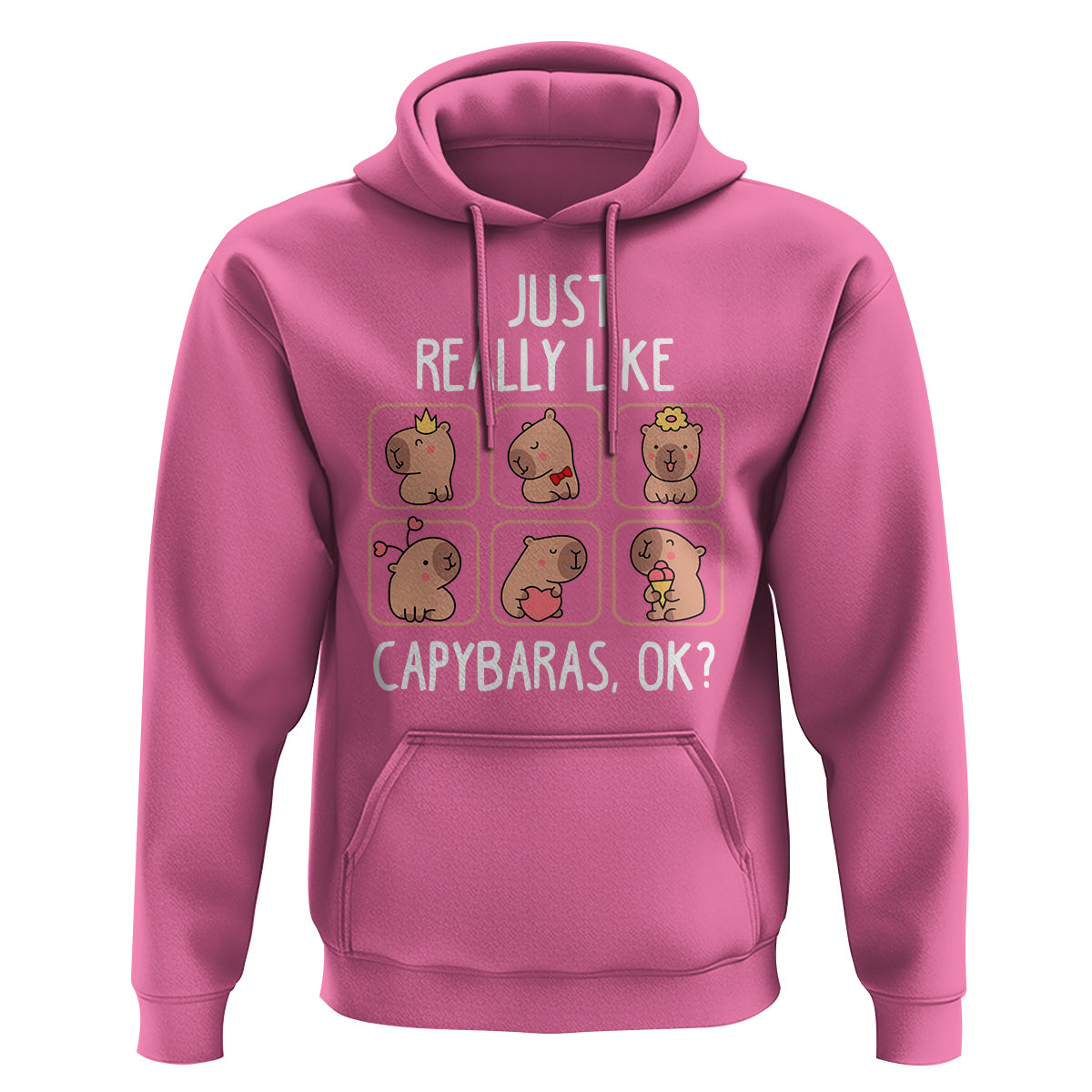 Capybara Lover Hoodie I Just Really Like Capybaras Cute Capy - Wonder Print Shop