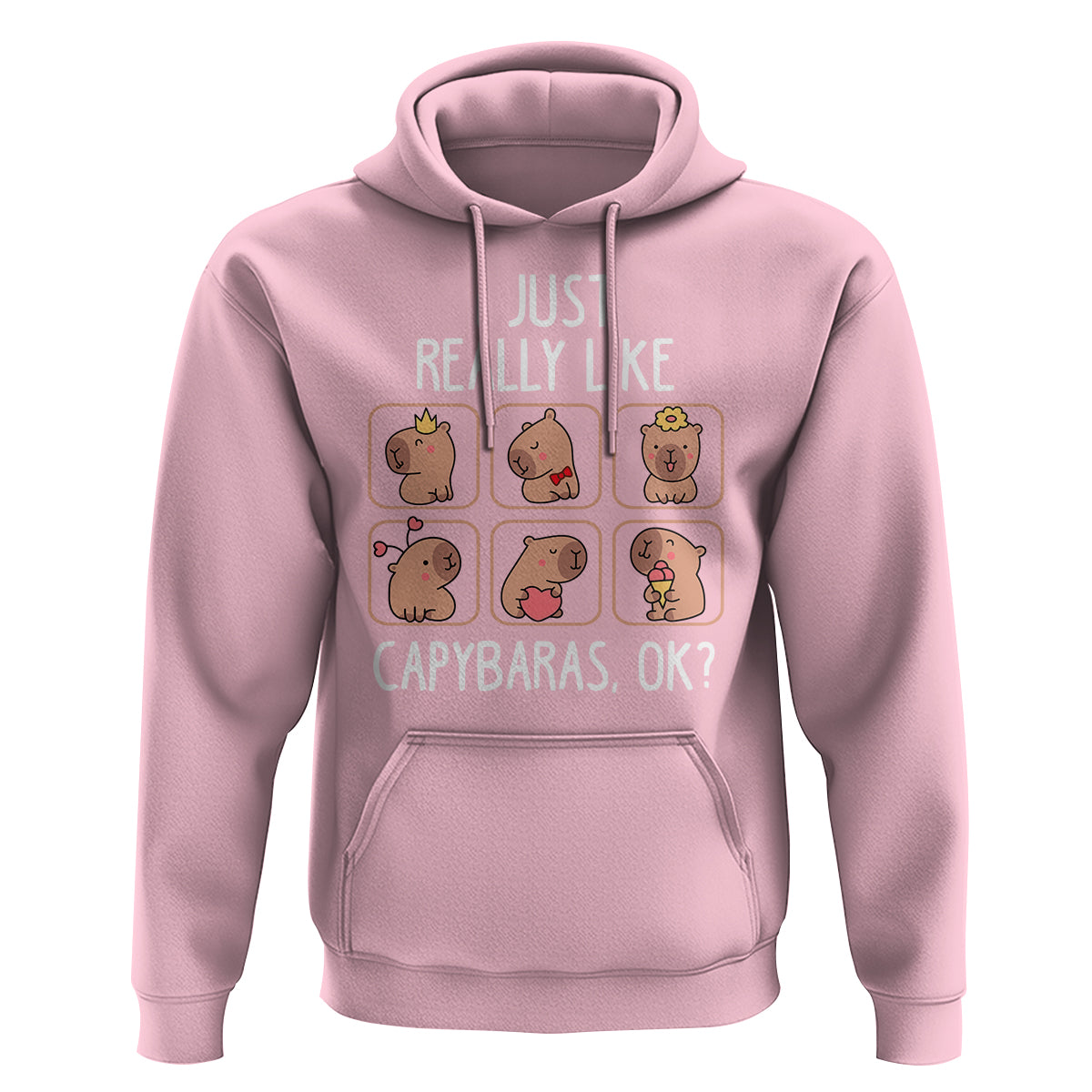Capybara Lover Hoodie I Just Really Like Capybaras Cute Capy - Wonder Print Shop