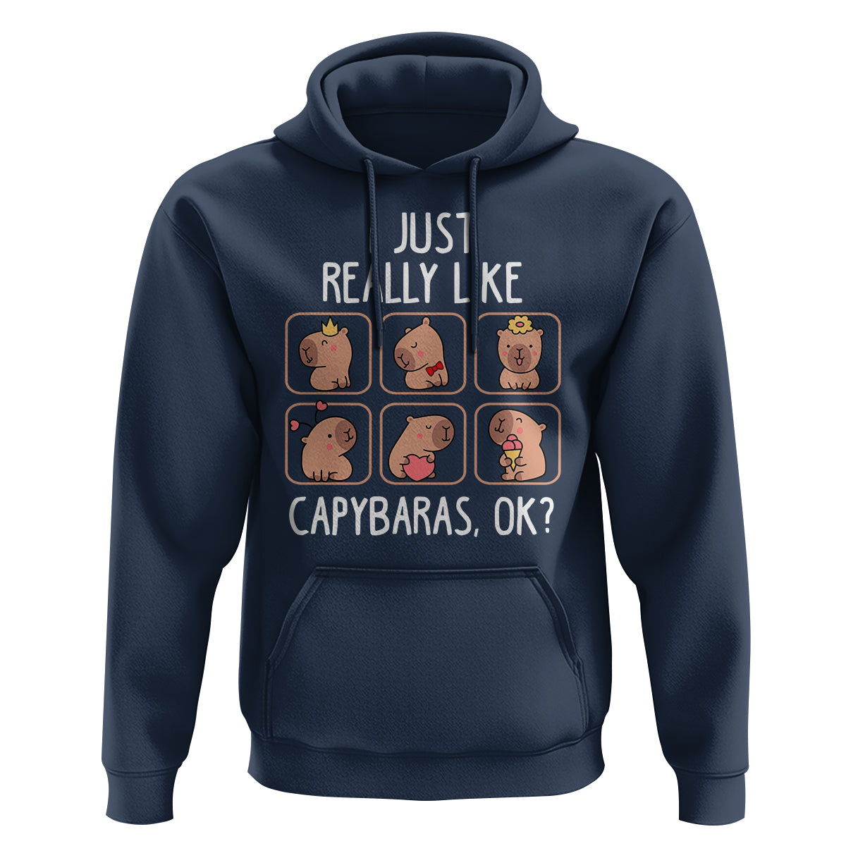 Capybara Lover Hoodie I Just Really Like Capybaras Cute Capy - Wonder Print Shop