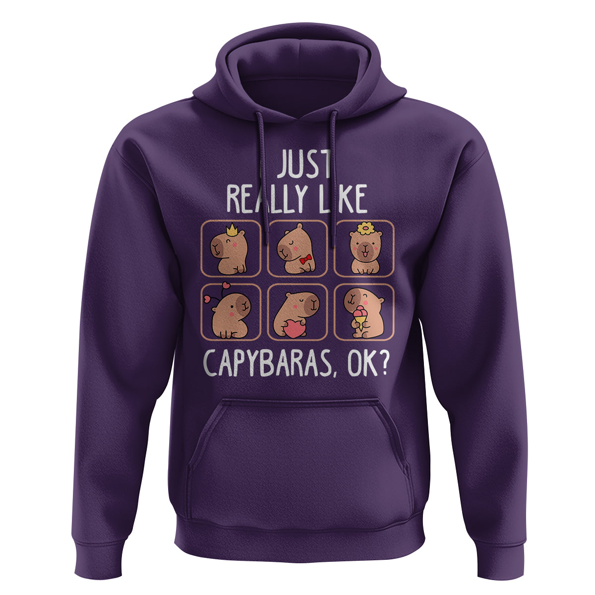 Capybara Lover Hoodie I Just Really Like Capybaras Cute Capy - Wonder Print Shop