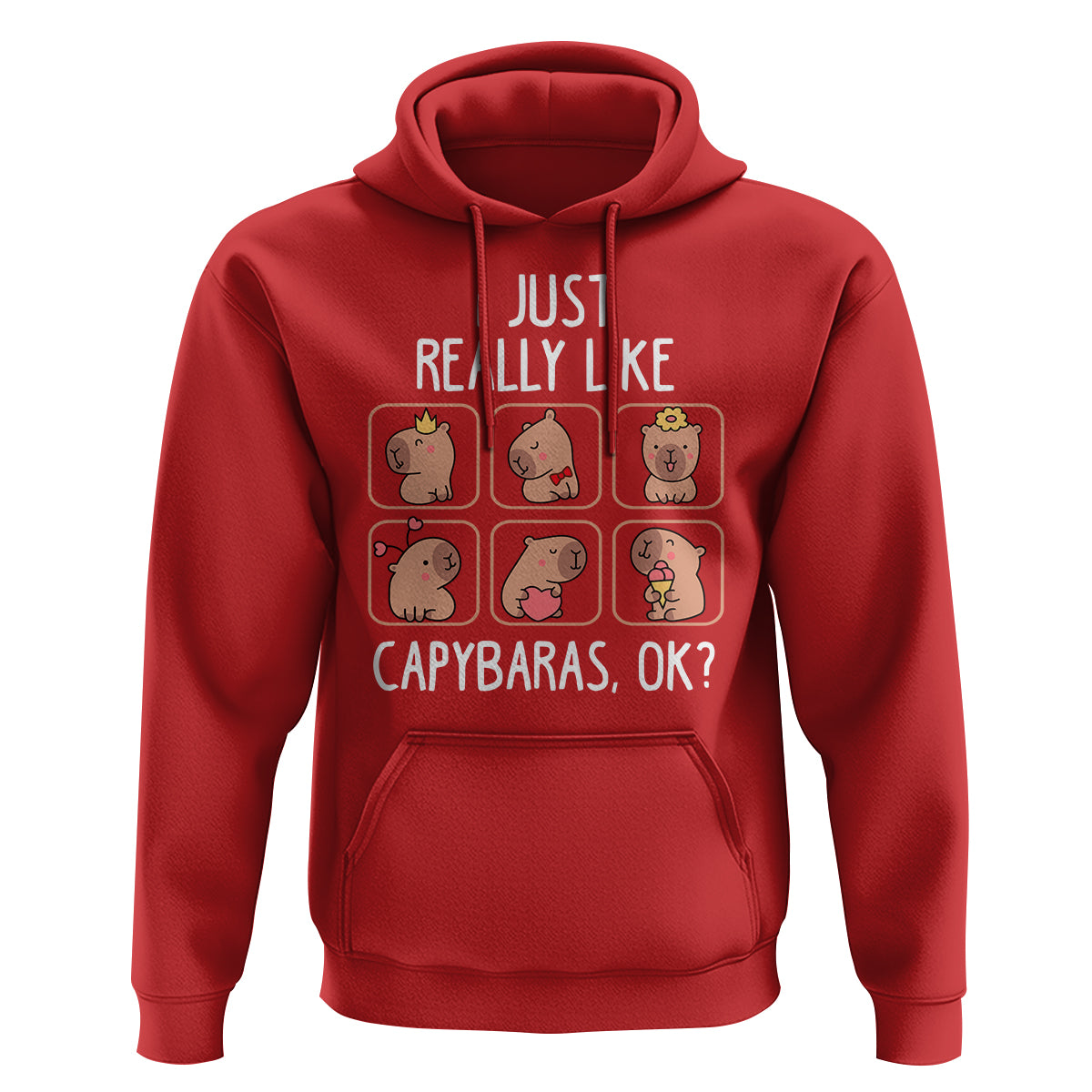 Capybara Lover Hoodie I Just Really Like Capybaras Cute Capy - Wonder Print Shop